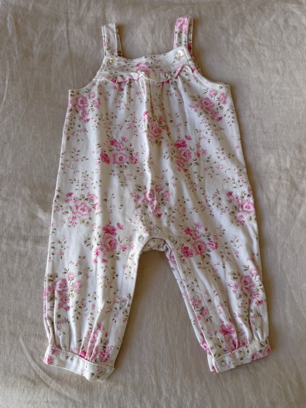 Little Me Baby Infant Girl Floral Jumpsuit 6 Months